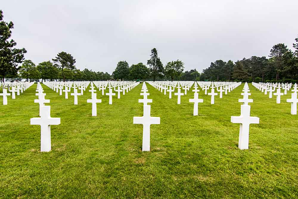 Soldatenfriedhof in der Normandie