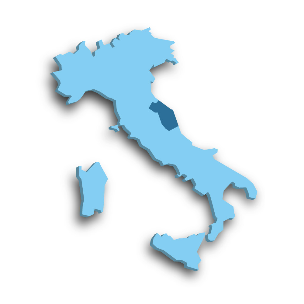 Die Region Marken in Italien