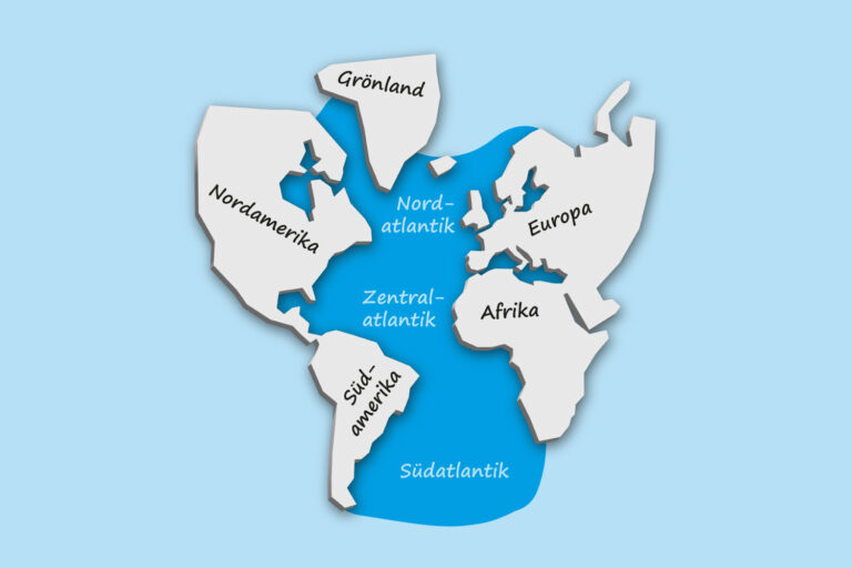 Welcher Ozean Liegt Zwischen Europa Und Amerika Der Atlantik - zweitgrößter Ozean der Erde